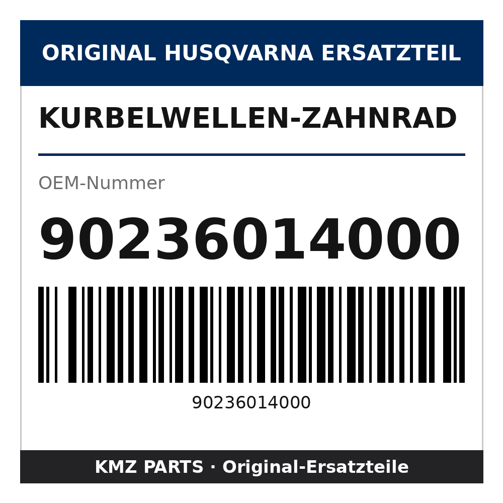 Husqvarna Original Kurbelwellen-Zahnrad 90236014000