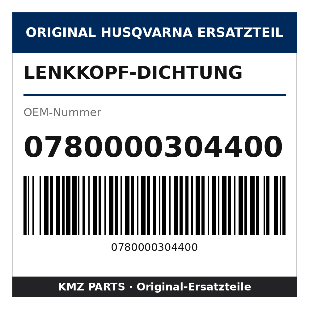 Husqvarna Original Lenkkopf-Dichtung 0780000304400