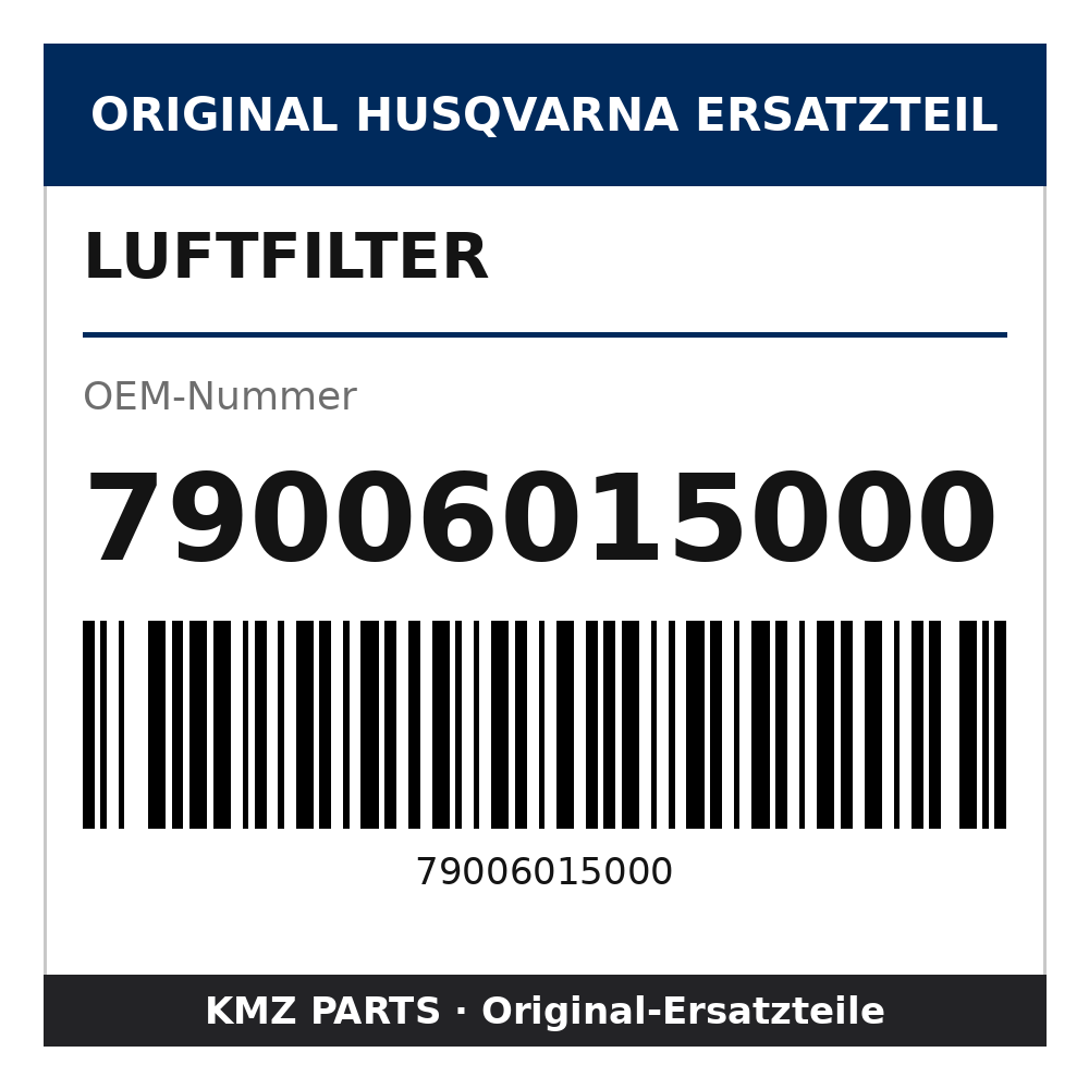 Husqvarna Original Luftfilter 79006015000