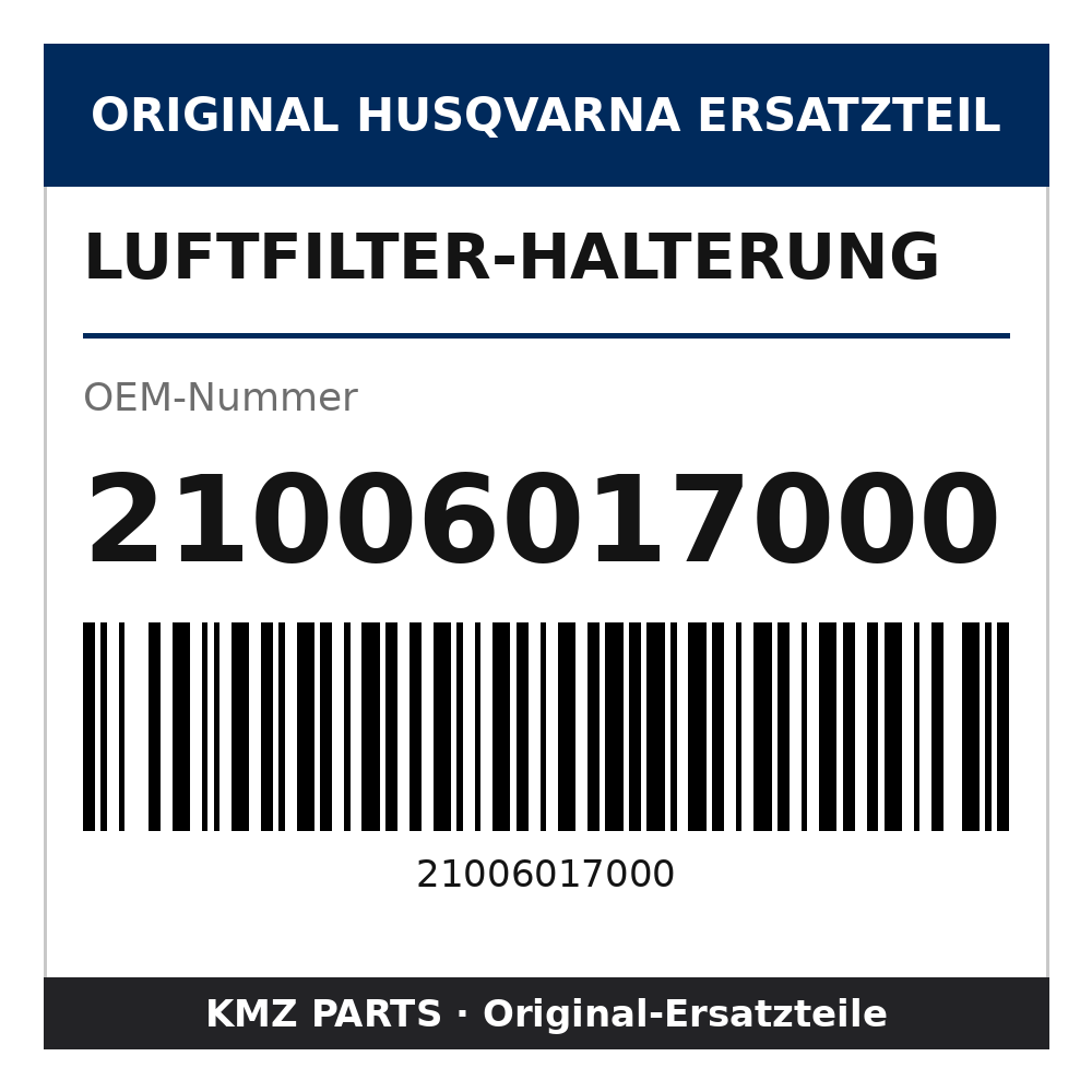 Husqvarna Original Luftfilter-Halterung 21006017000