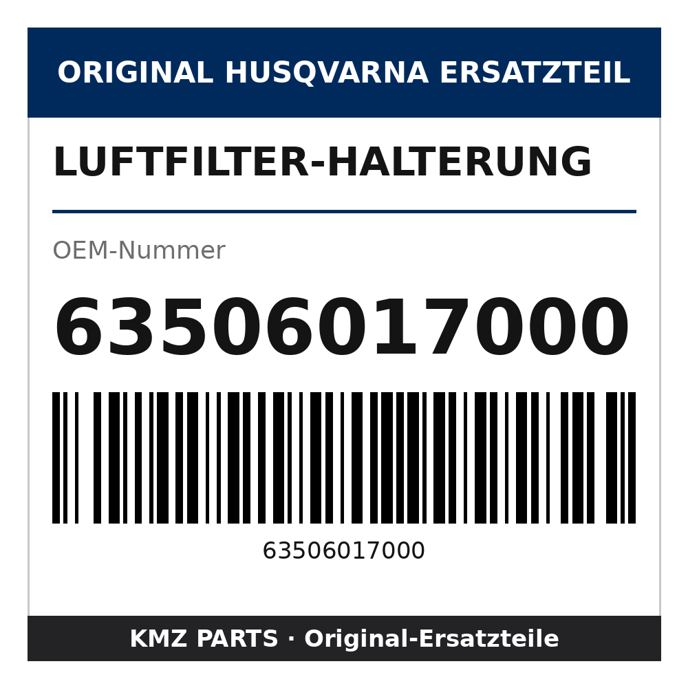 Husqvarna Original Luftfilter-Halterung 63506017000