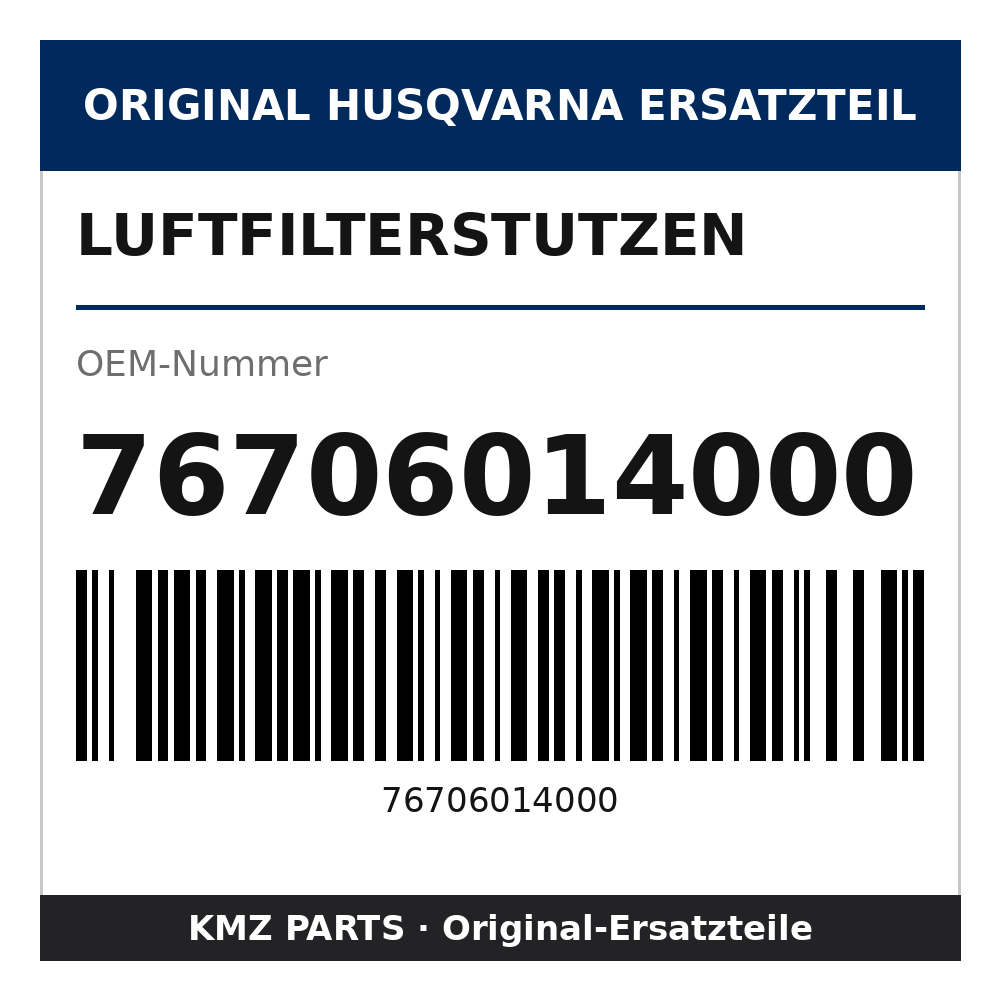 Husqvarna Original Luftfilterstutzen 76706014000