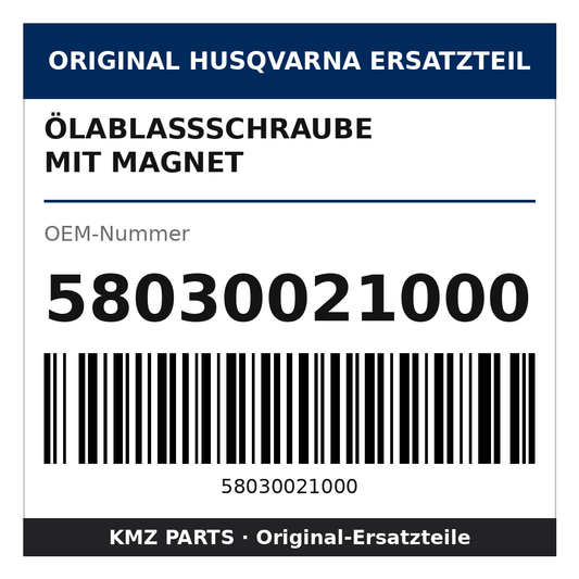 Husqvarna Original Ölablassschraube mit Magnet 58030021000