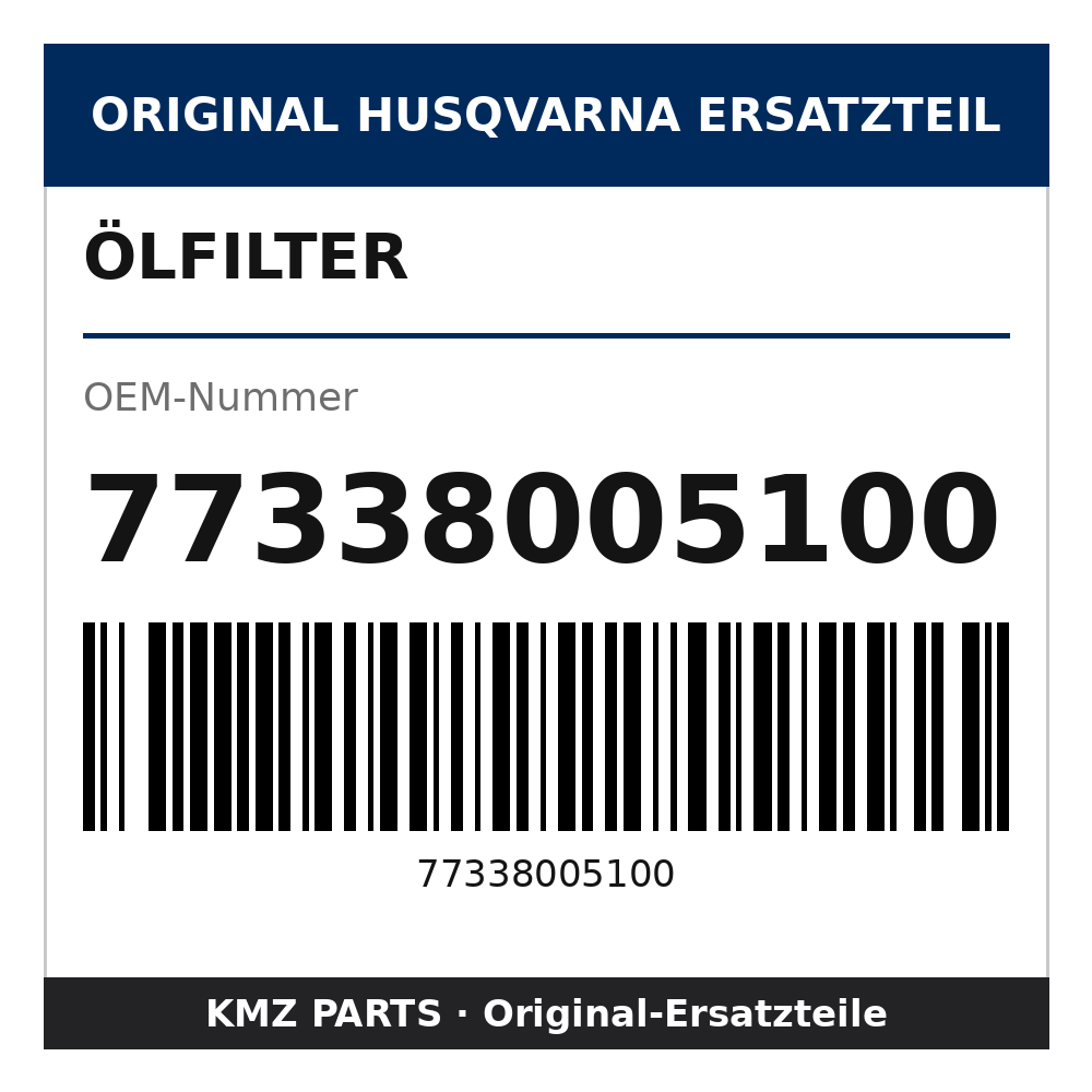 Husqvarna Original Ölfilter 77338005100