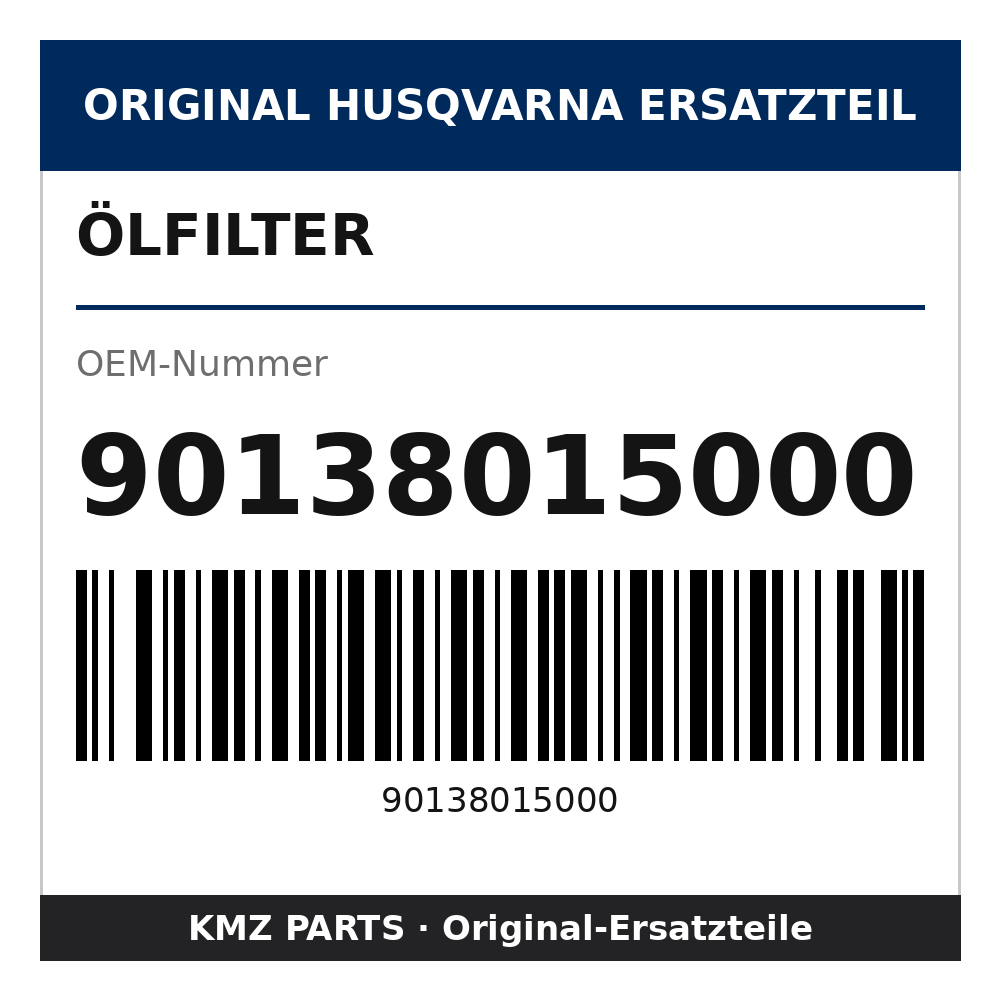 Husqvarna Original Ölfilter 90138015000