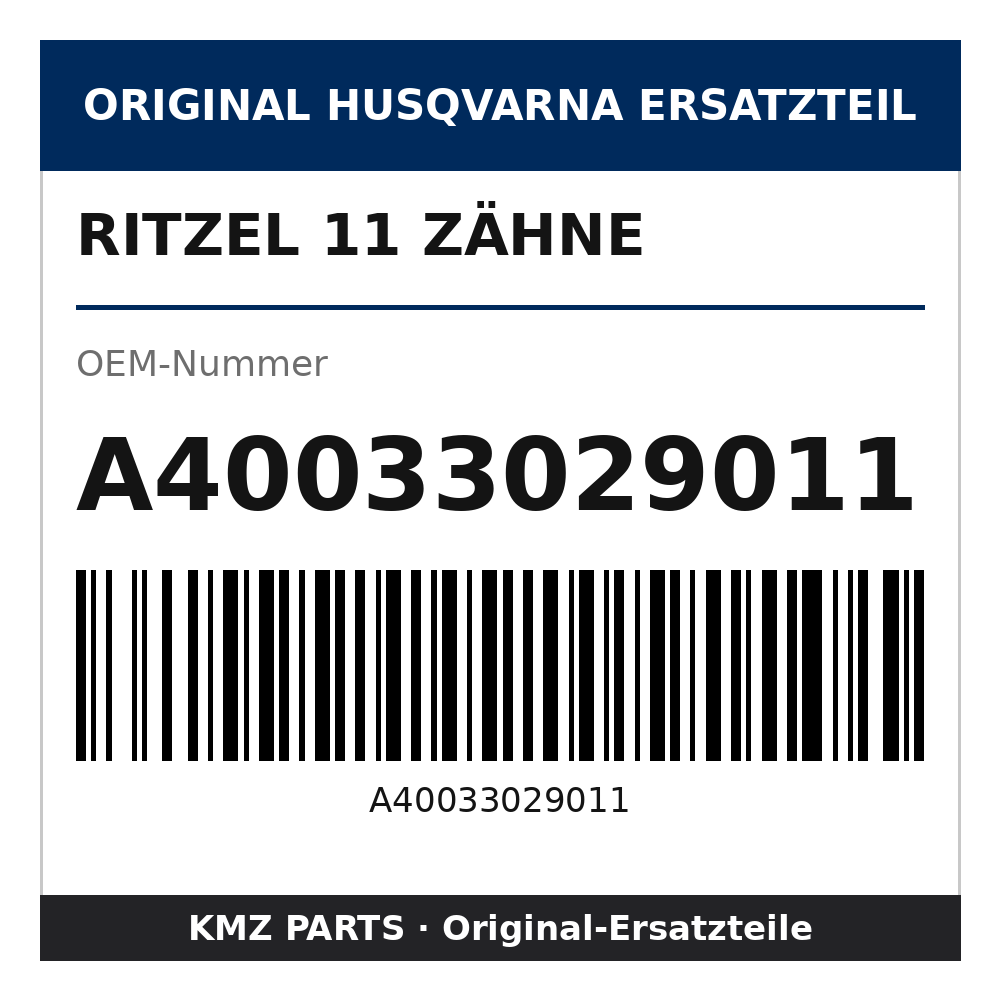 Husqvarna Original Ritzel 11 Zähne A40033029011