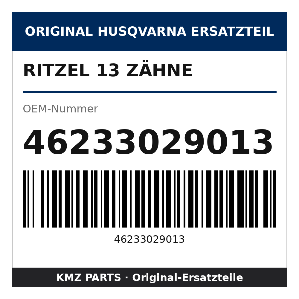Husqvarna Original Ritzel 13 Zähne 46233029013