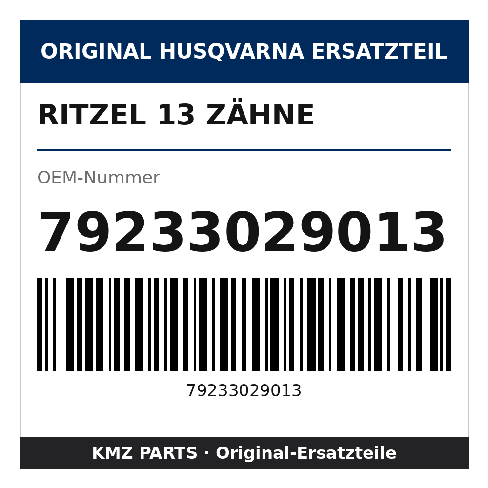 Husqvarna Original Ritzel 13 Zähne 79233029013