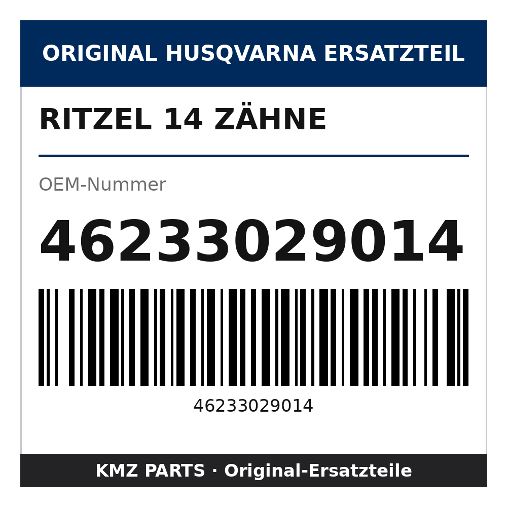 Husqvarna Original Ritzel 14 Zähne 46233029014
