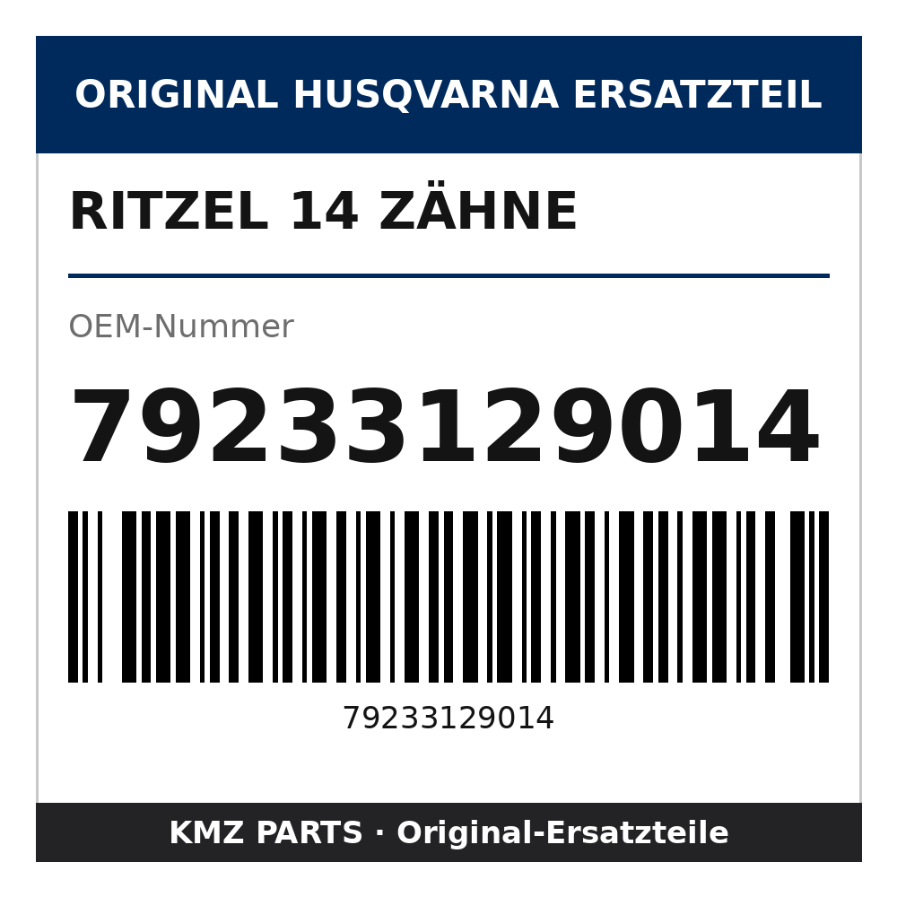 Husqvarna Original Ritzel 14 Zähne 79233129014