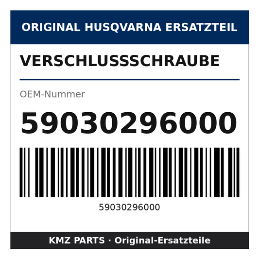 Husqvarna Original Verschlussschraube 59030296000