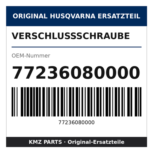 Husqvarna Original Verschlussschraube 77236080000