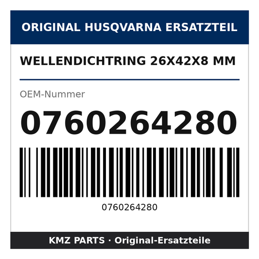 Husqvarna Original Wellendichtring 26x42x8 mm 0760264280