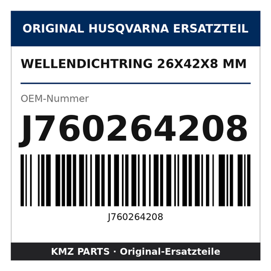 Husqvarna Original Wellendichtring 26x42x8 mm J760264208