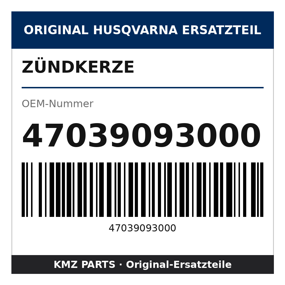Husqvarna Original Zündkerze 47039093000