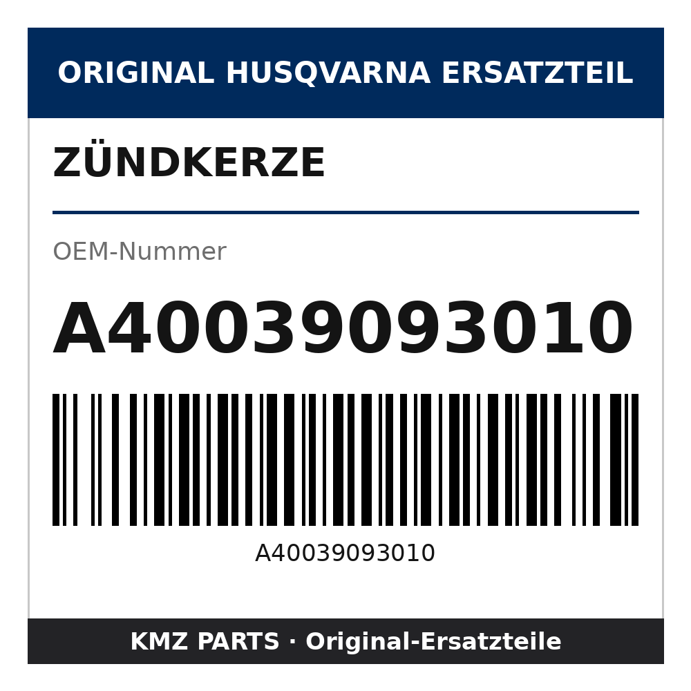 Husqvarna Original Zündkerze A40039093010