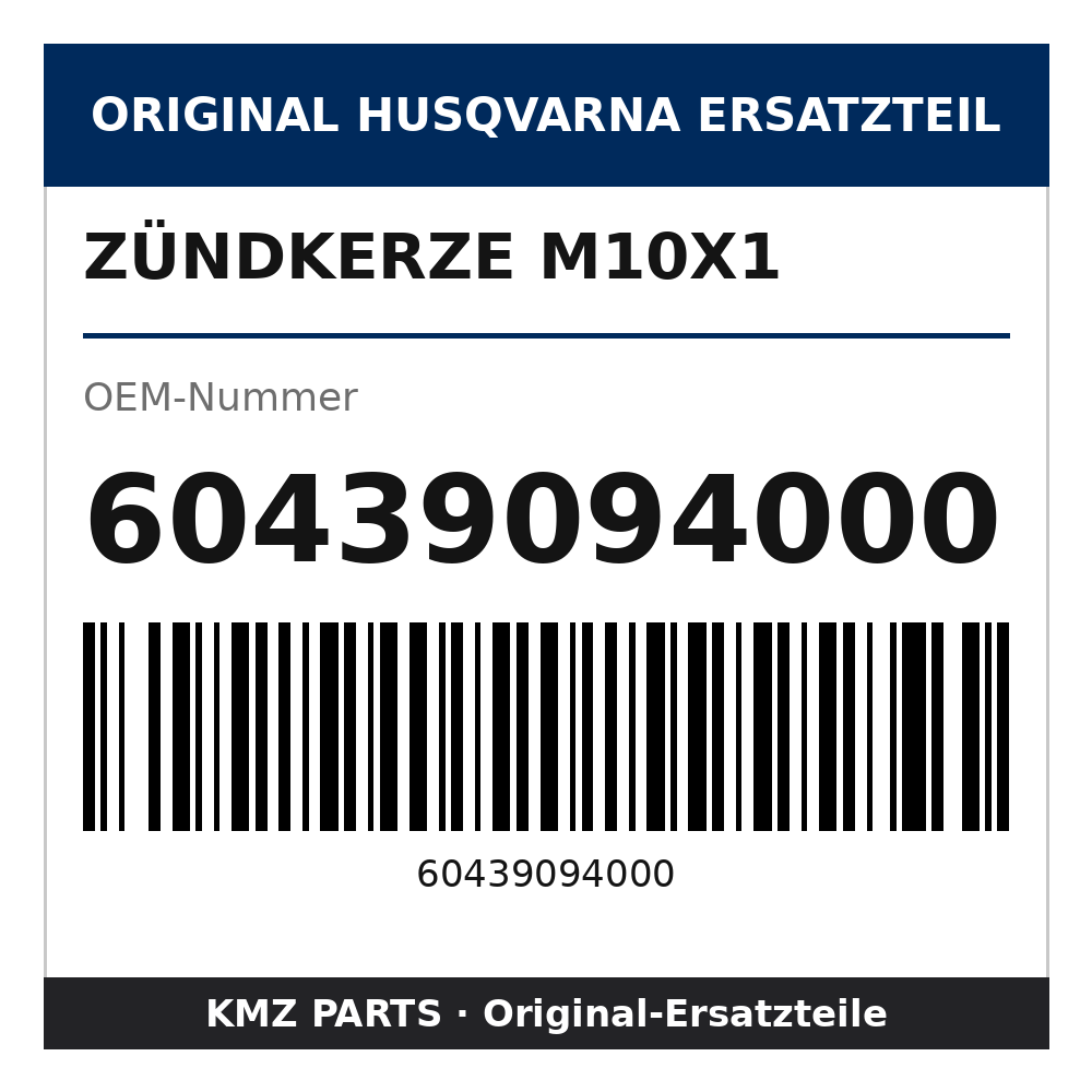 Husqvarna Original Zündkerze M10x1 60439094000