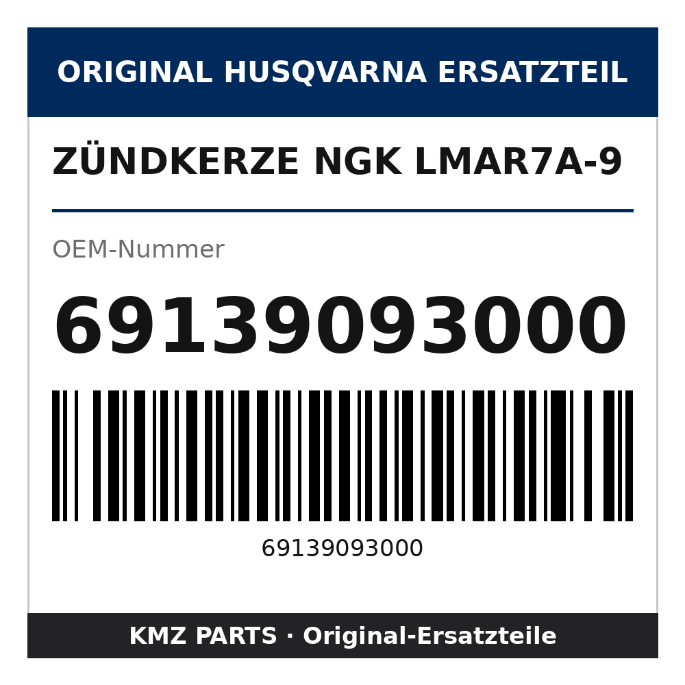 Husqvarna Original Zündkerze NGK LMAR7A-9 69139093000