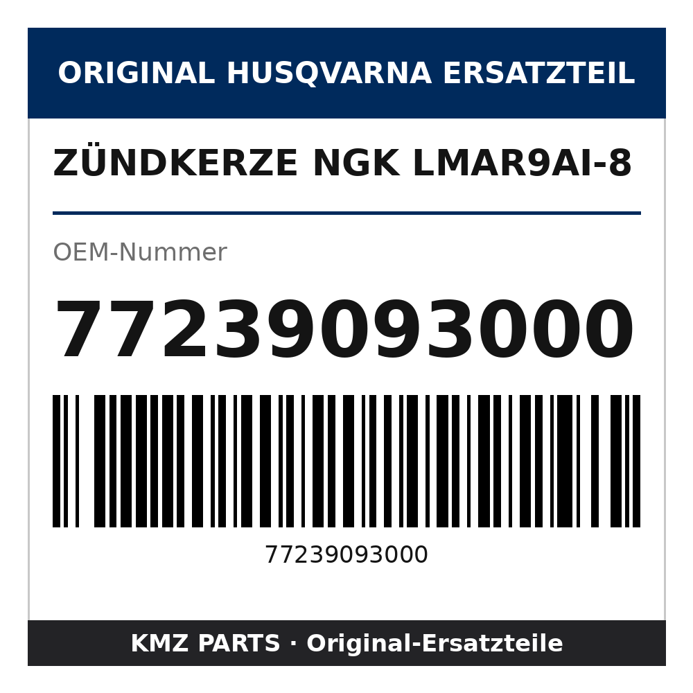 Husqvarna Original Zündkerze NGK LMAR9AI-8 77239093000