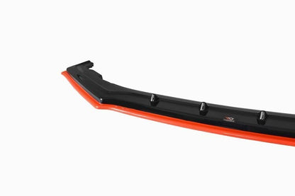 Hybrid Frontlippe V.4 passend für Subaru BRZ Mk1 FL schwarz+rot Hochglanz