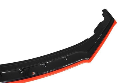 Hybrid Frontlippe V.4 passend für Subaru BRZ Mk1 FL schwarz+rot Hochglanz