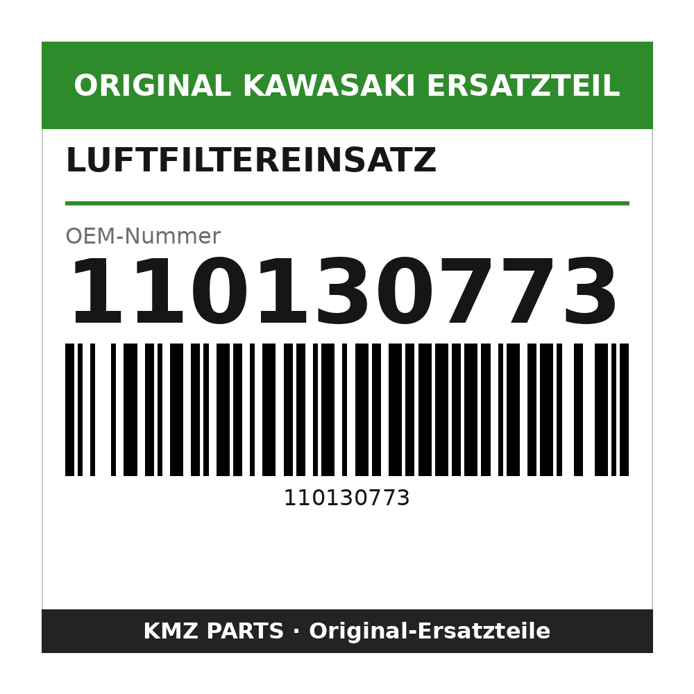 Kawasaki Luftfiltereinsatz 110130773