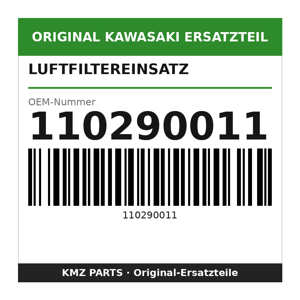 Kawasaki Luftfiltereinsatz 110290011