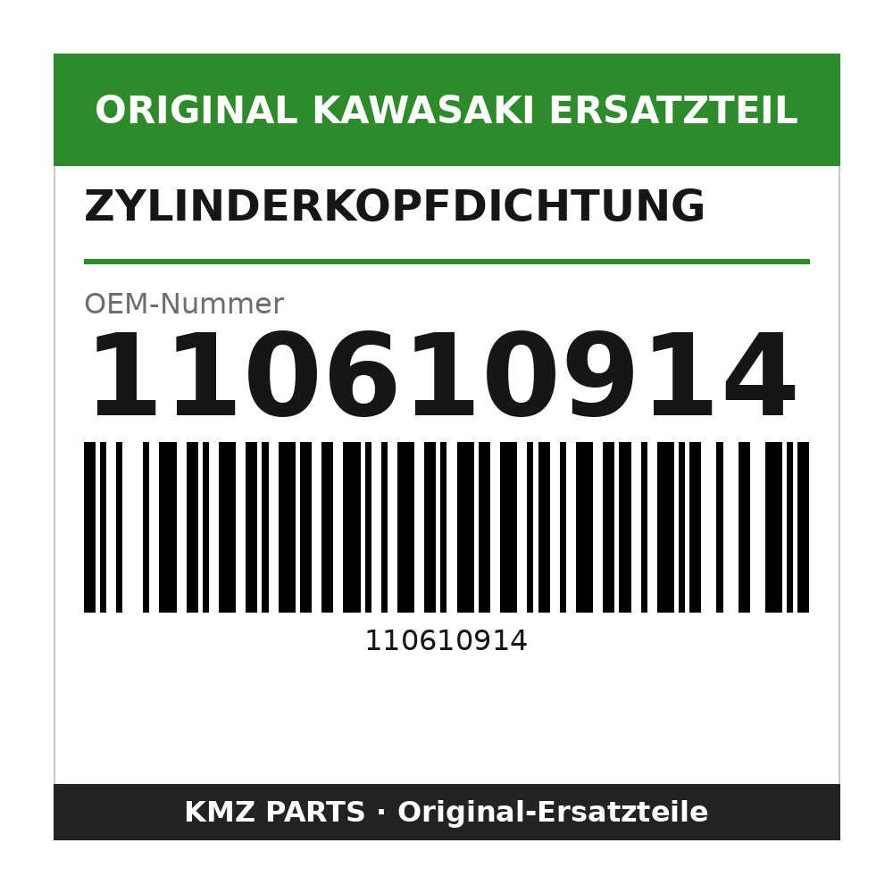 Kawasaki Zylinderkopfdichtung 110610914