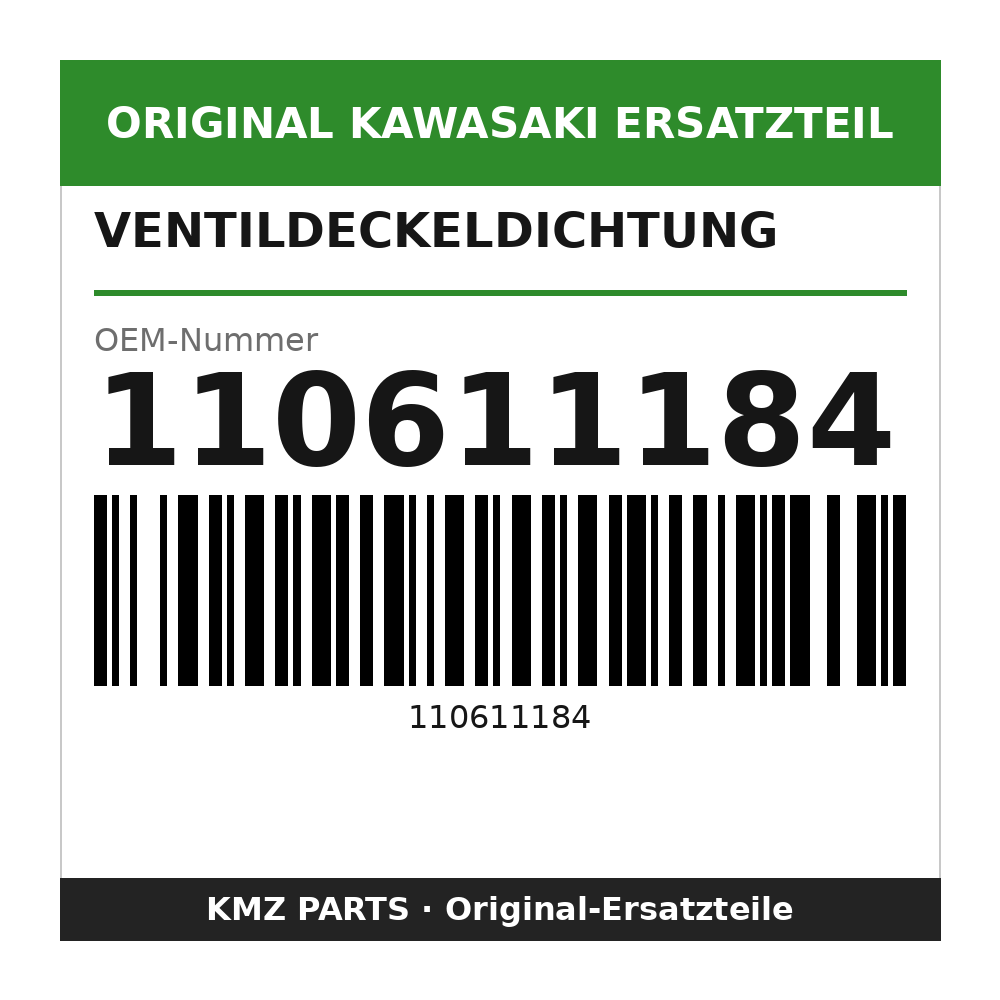 Kawasaki Ventildeckeldichtung 110611184