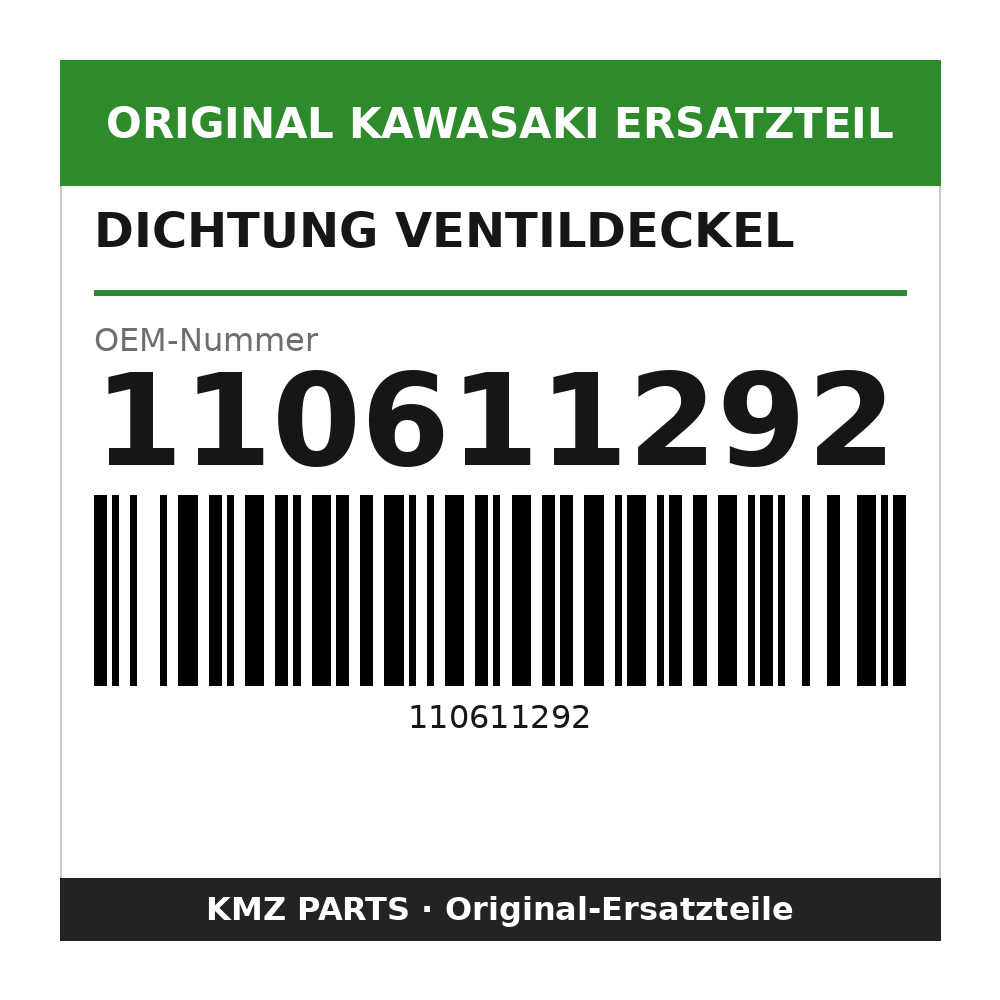 Kawasaki Dichtung Ventildeckel 110611292