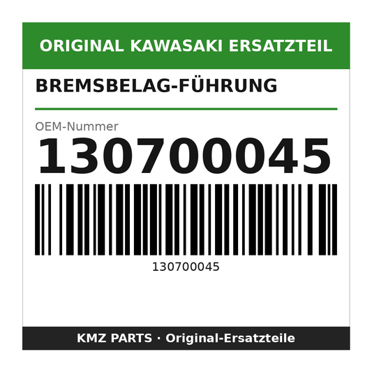 Kawasaki Bremsbelag-Führung 130700045