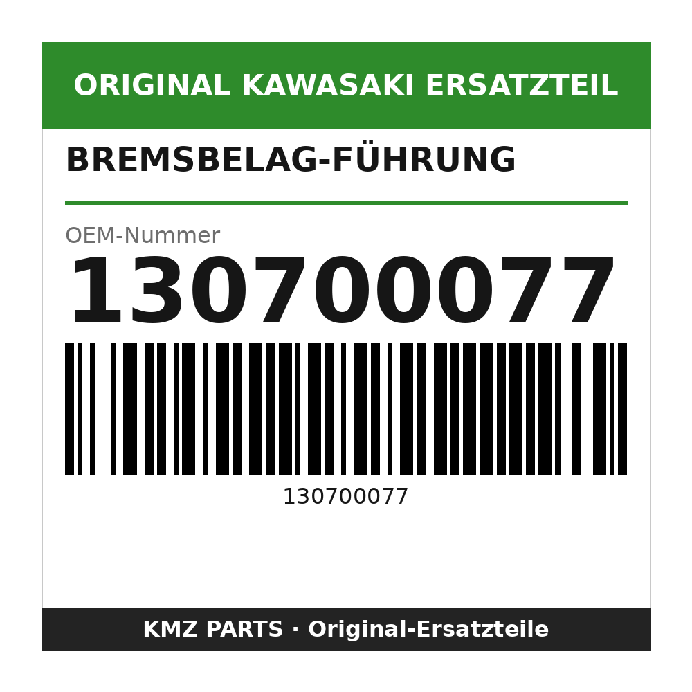 Kawasaki Bremsbelag-Führung 130700077