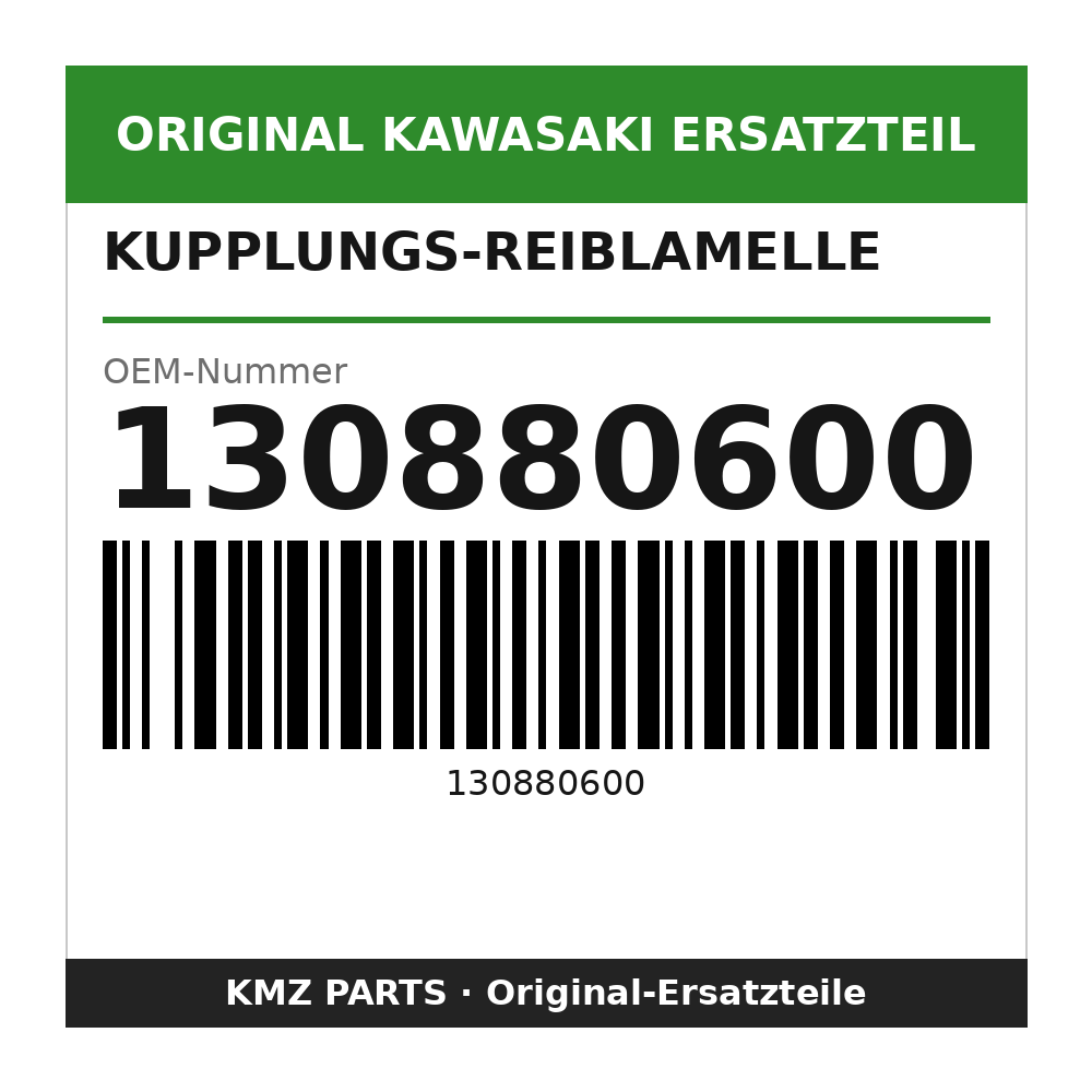 Kawasaki Kupplungs-Reiblamelle 130880600