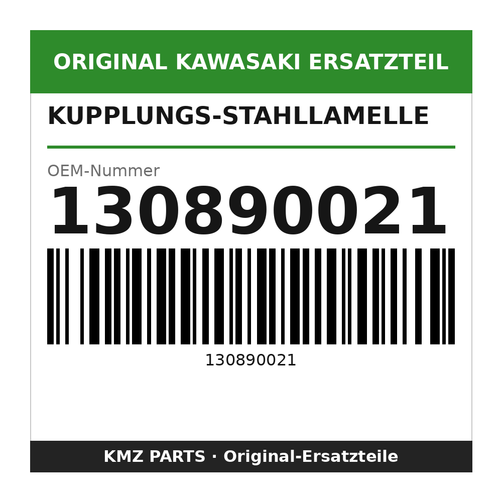 Kawasaki Kupplungs-Stahllamelle 2,0 mm 130890021