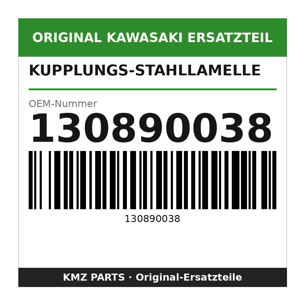Kawasaki Kupplungs-Stahllamelle 1,6 mm 130890038