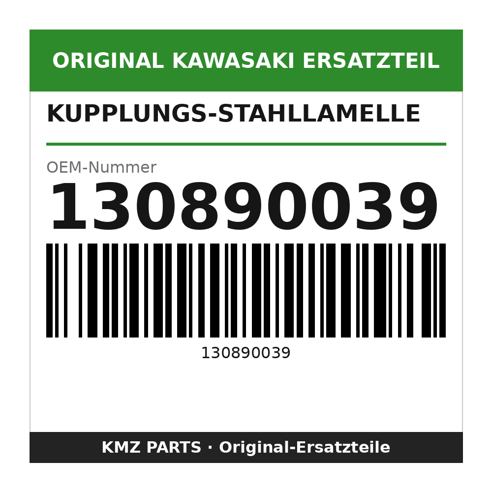 Kawasaki Kupplungs-Stahllamelle 2,3 mm 130890039