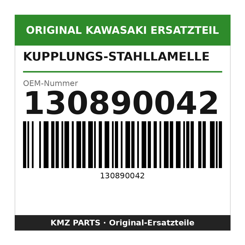 Kawasaki Kupplungs-Stahllamelle 2,0 mm 130890042