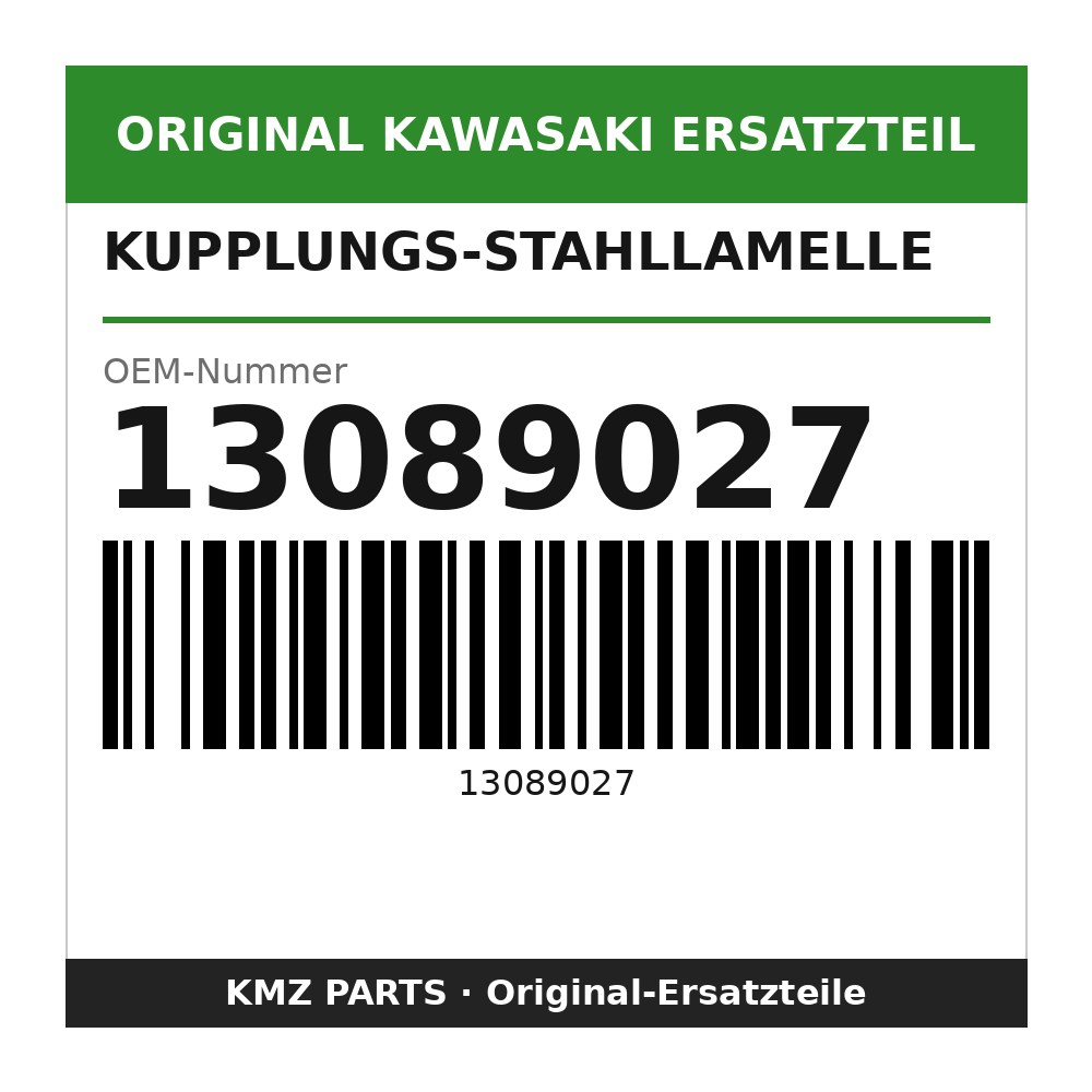 Kawasaki Kupplungs-Stahllamelle 13089027