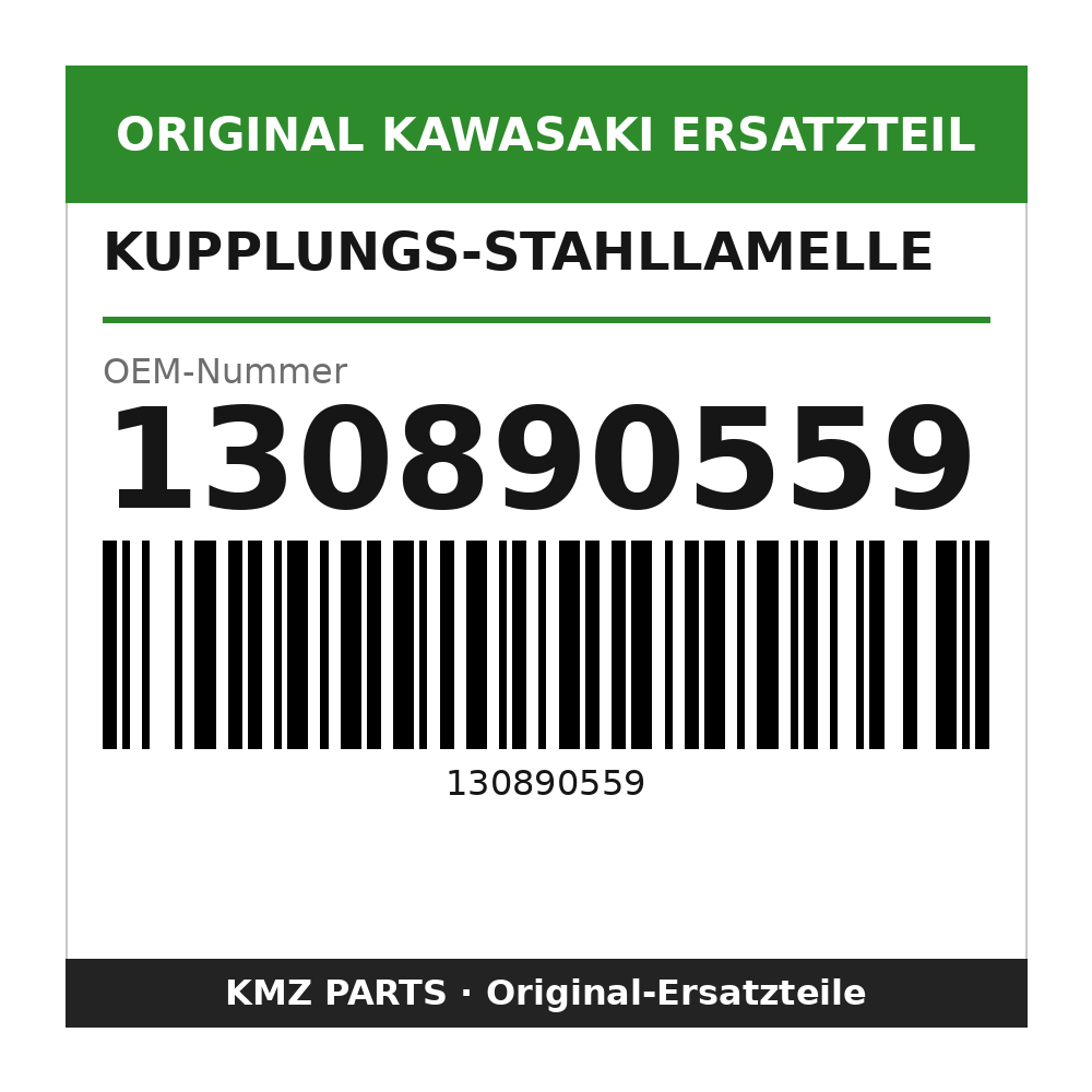 Kawasaki Kupplungs-Stahllamelle 1,6 mm 130890559