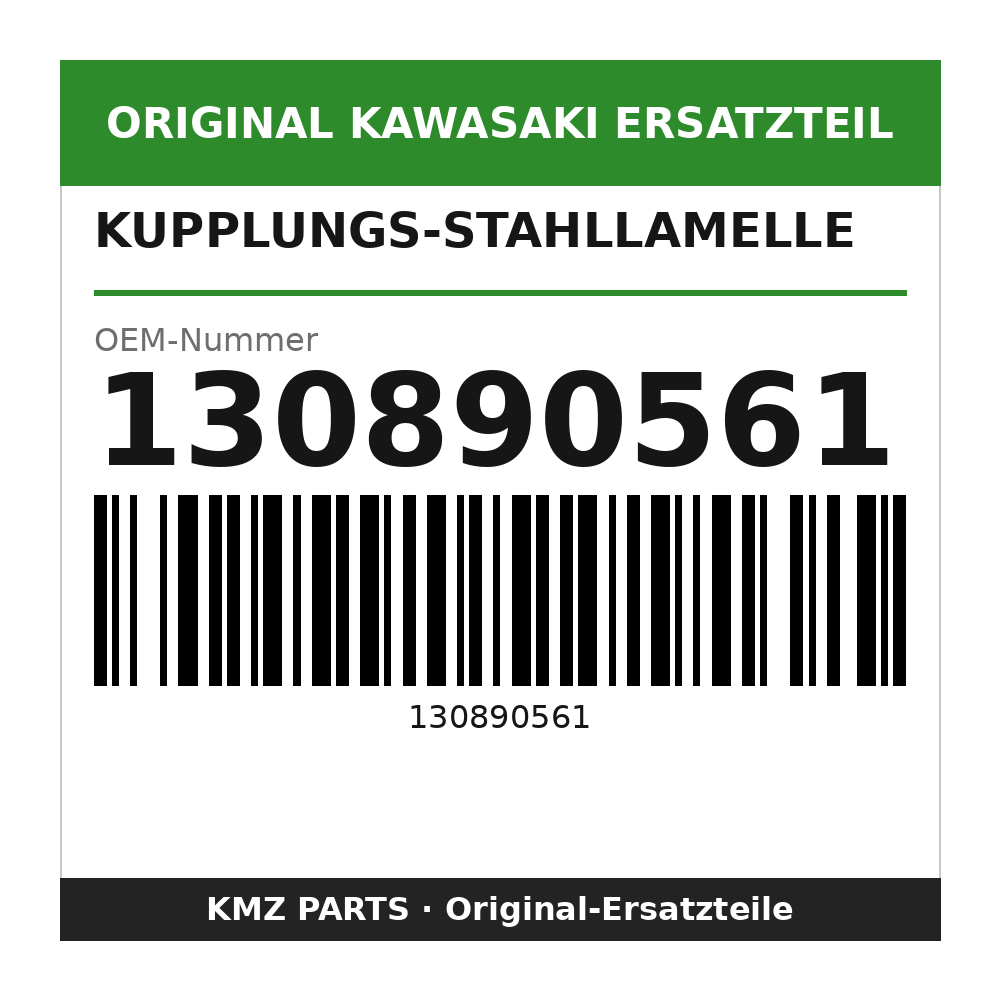 Kawasaki Kupplungs-Stahllamelle 2,0 mm 130890561