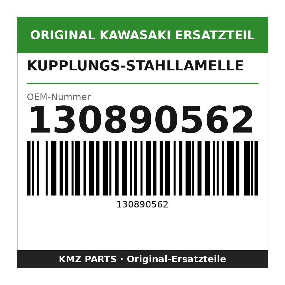 Kawasaki Kupplungs-Stahllamelle 1,4 mm 130890562