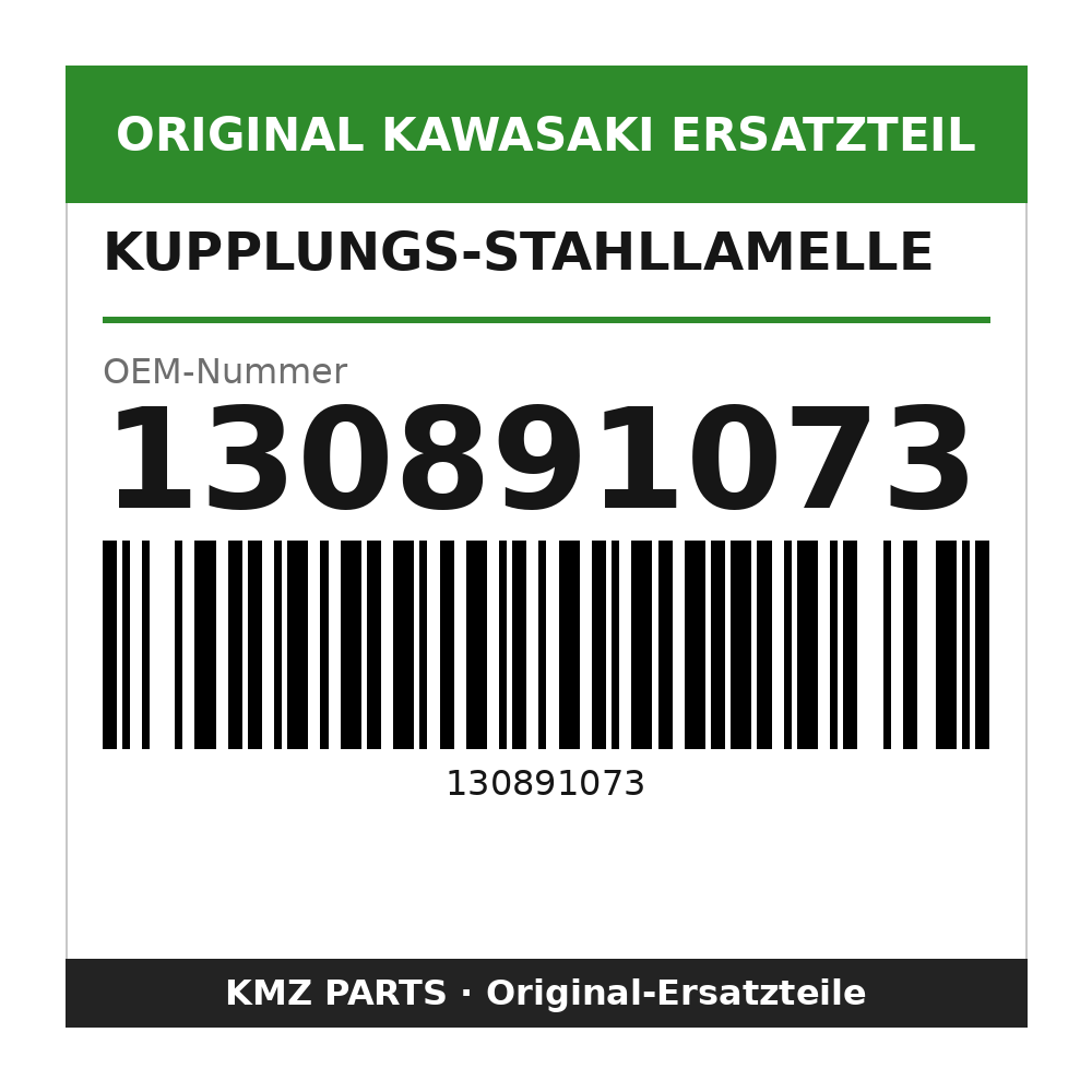 Kawasaki Kupplungs-Stahllamelle 2,0 mm 130891073
