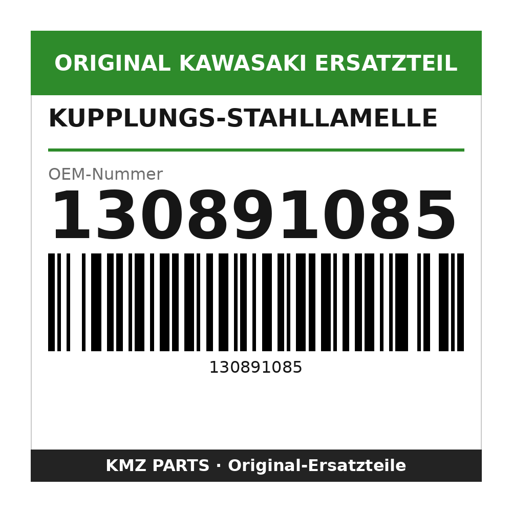 Kawasaki Kupplungs-Stahllamelle 130891085