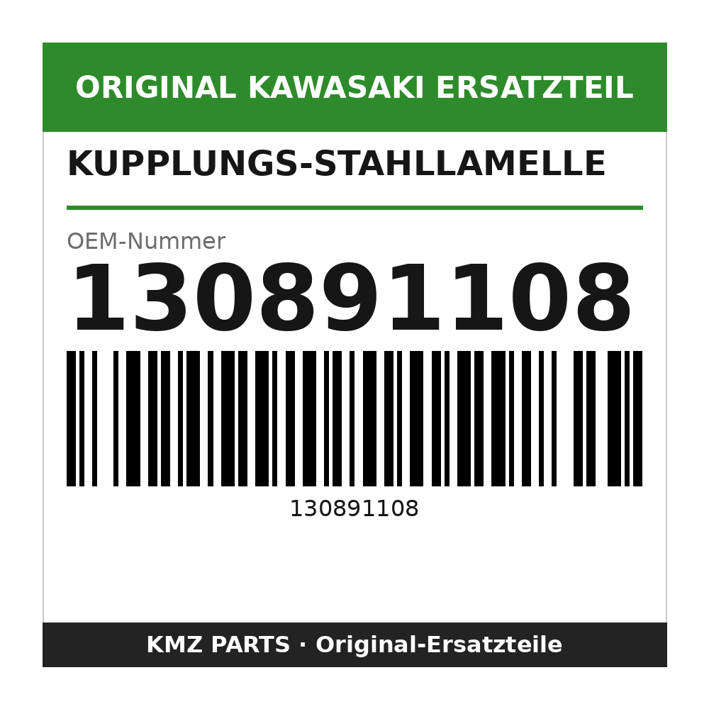 Kawasaki Kupplungs-Stahllamelle 130891108