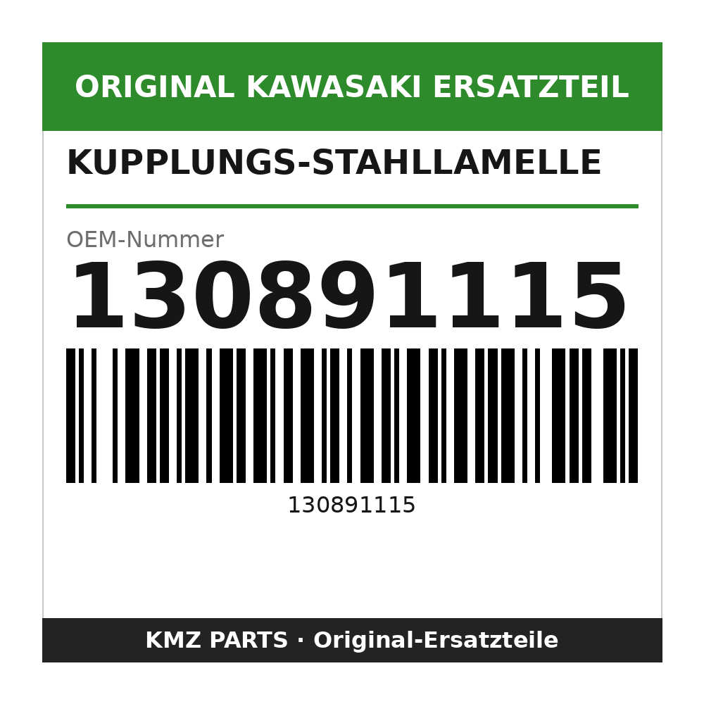 Kawasaki Kupplungs-Stahllamelle 2,6 mm 130891115
