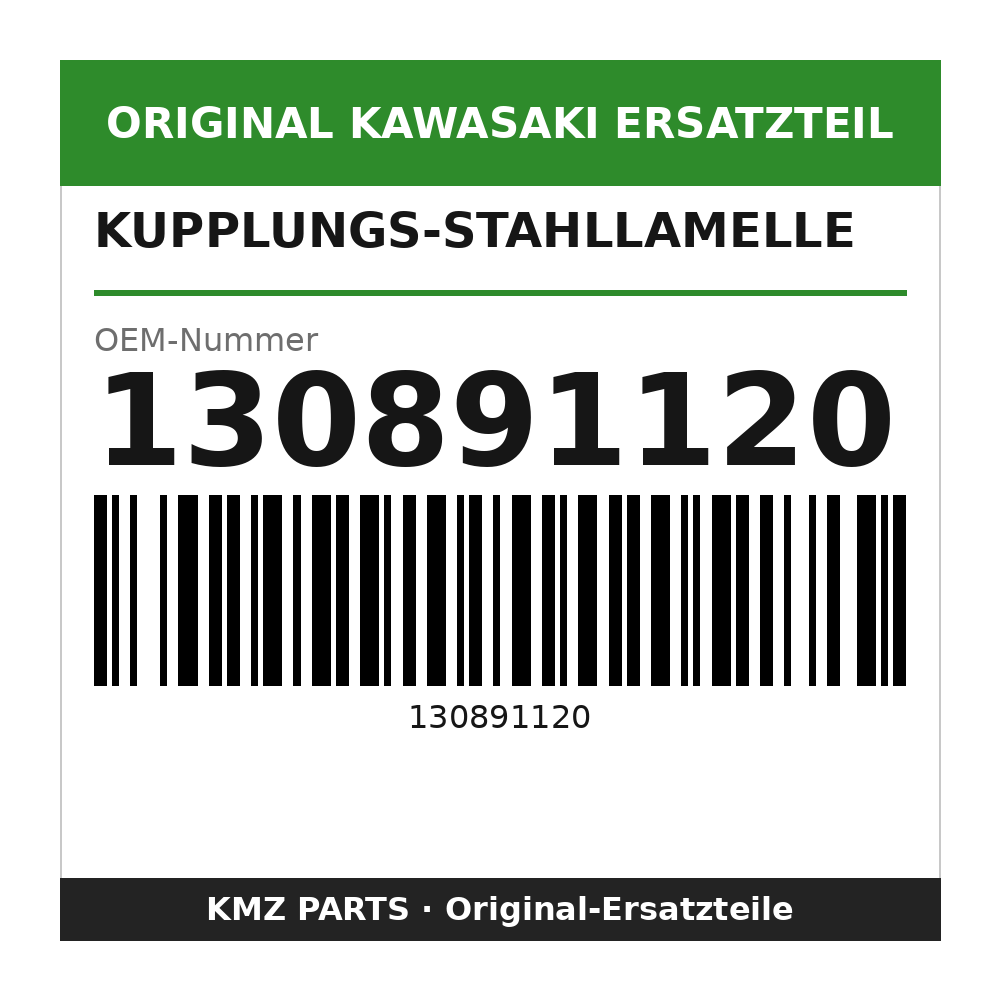 Kawasaki Kupplungs-Stahllamelle 130891120