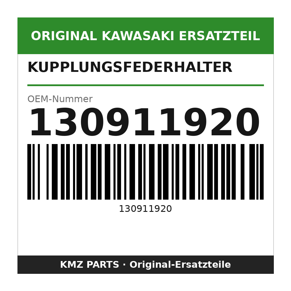 Kawasaki Kupplungsfederhalter 130911920