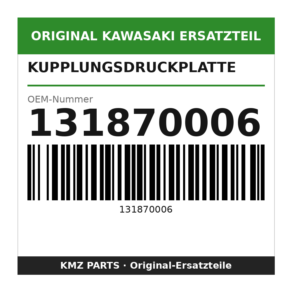 Kawasaki Kupplungsdruckplatte 131870006