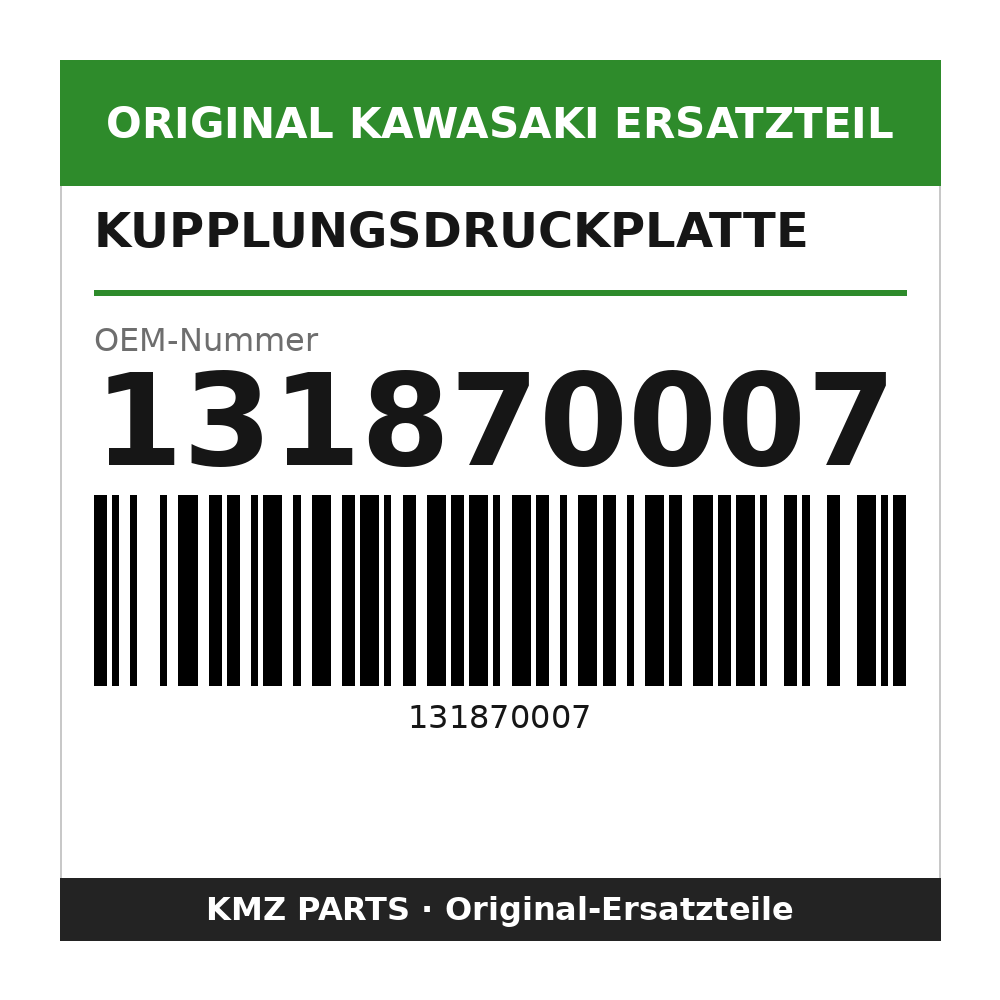 Kawasaki Kupplungsdruckplatte 131870007