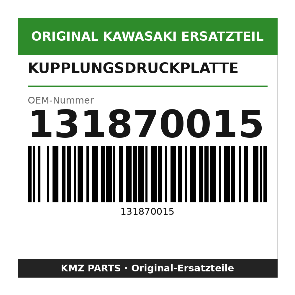 Kawasaki Kupplungsdruckplatte 131870015